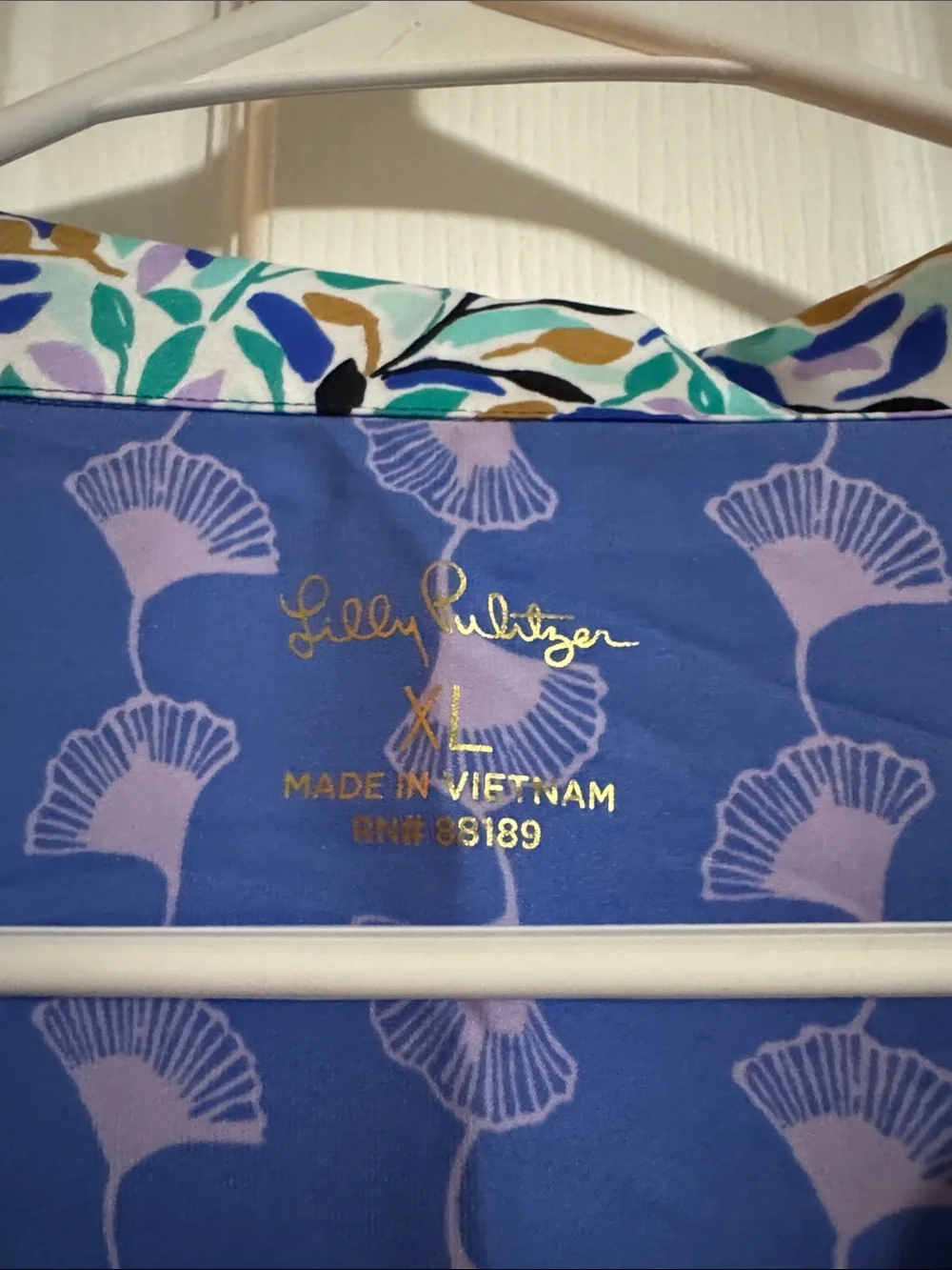 Lilly Pulitzer Royal Blue Palm-Print pajama set